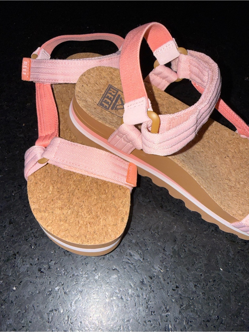 NEW REEF CUSHION REM HI CORAL DUO (Pinks) cushiony bouncy footbed Arch Support 8 - Picture 8 of 12